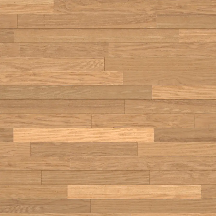 Natural oak laid as straight plank